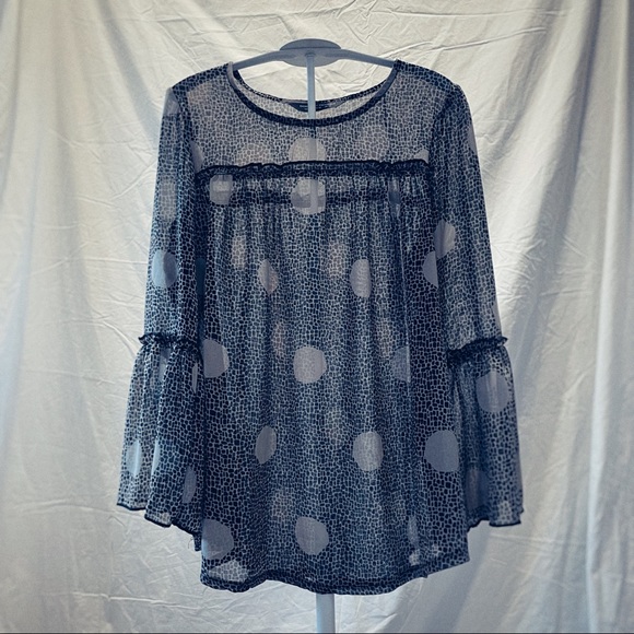 Dorothy Perkins Tops - DOROTHY PARKER sheer blouse size 8